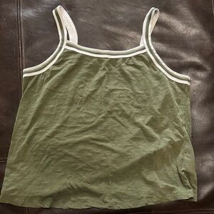 Torrid Olive Camisole with White Trim